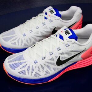 Nike LunarGlide 6 – White / Blue / Pink